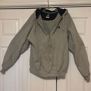 Zip-up hoodie with pockets